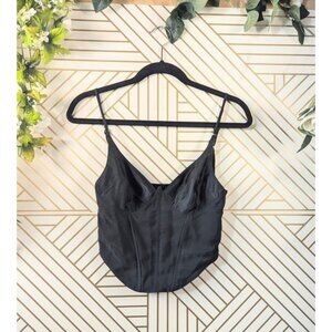 URBAN OUTFITTER'S Women's Karissa Bustier Top Black Wired Size Medium